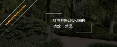 紅棗枸杞泡水喝的功效與禁忌