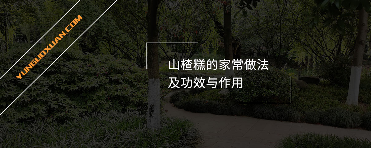 山楂糕的家常做法及功效與作用