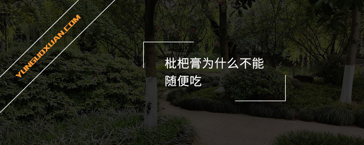 枇杷膏為什么不能隨便吃？