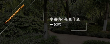 水蜜桃不能和什么一起吃？