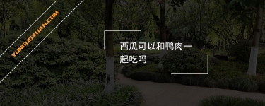 西瓜可以和鴨肉一起吃嗎？