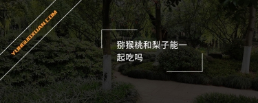 獼猴桃和梨子能一起吃嗎？