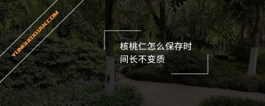 核桃仁怎么保存時間長不變質(zhì)？